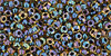 Toho 2,0mm (0245) Inside Color Rainbow Jonquil / Jet Lined 250g