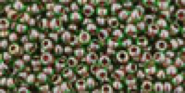 Toho 2,0mm (0250) Inside Color Peridot /Fuchsia Lined 250g