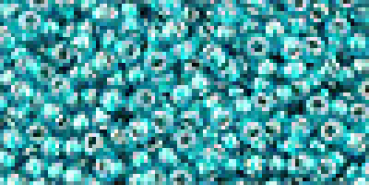 Toho 2,0mm (0377) Inside Color Lt Sap /Met Teal Lined ca20g