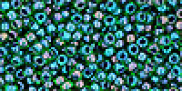 Toho 2,0mm (0387) Inside Color Rainbow Peridot Op 250g