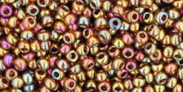 Toho 2,0mm (0459) Gold Lustered Dk Topaz ca8g