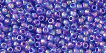 Toho 2,0mm (0776) Inside Color Rainbow Aqua / Purple Lined 250g
