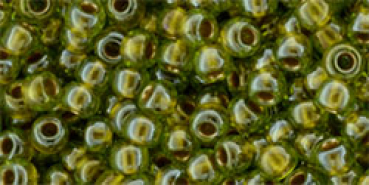 Toho 2,0mm (0991) Gold Lined Peridot 250g