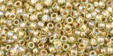 Toho 2,0mm (0998) Gold Lined Rainbow Lt. Jonquil ca20g
