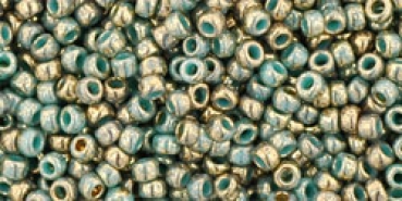 Toho 2,0mm (1703) Gilded Marble Turquoise ca20g