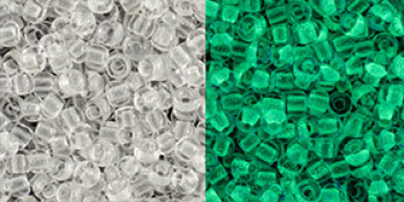 Toho 2,0mm (2710) GID Crystal / Bright  Green 250g