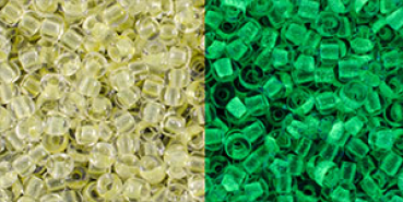 Toho 2,0mm (2721) GID Yellow / Bright Green ca20g