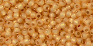 Toho 2,0mm (PF2110) Permanent Finish Silver Lined Milky Light Topaz 250g