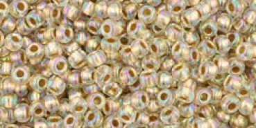 Toho 1,5mm (0994) Gold Lined Rainbow Crystal ca8g