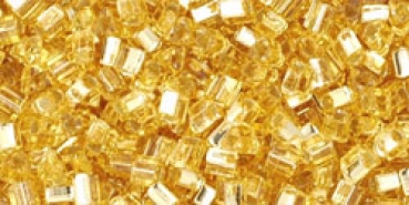 Toho Triangle 2mm Silver Lin Lt. Topaz 15g