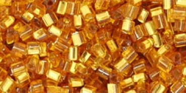 Toho Triangle 2mm Silver Lined Topaz ca15g