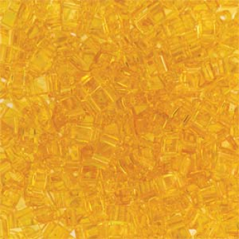 Miyuki Half Tila Bead 5mmTranspPaleTopaz 5g