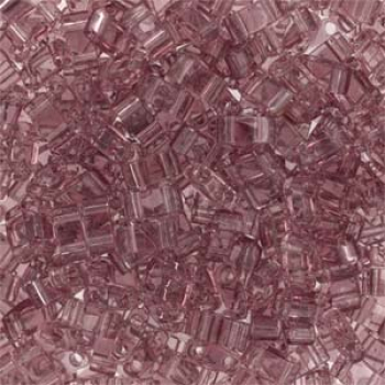 Miyuki Half Tila Bead 5mm Smoky Amethyst 5g