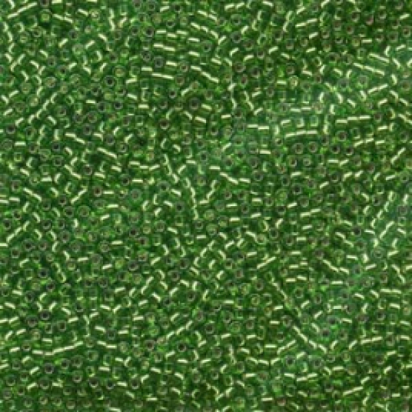 Miyuki Delica 15/0 (0046) Light Green Silver Lined 5g