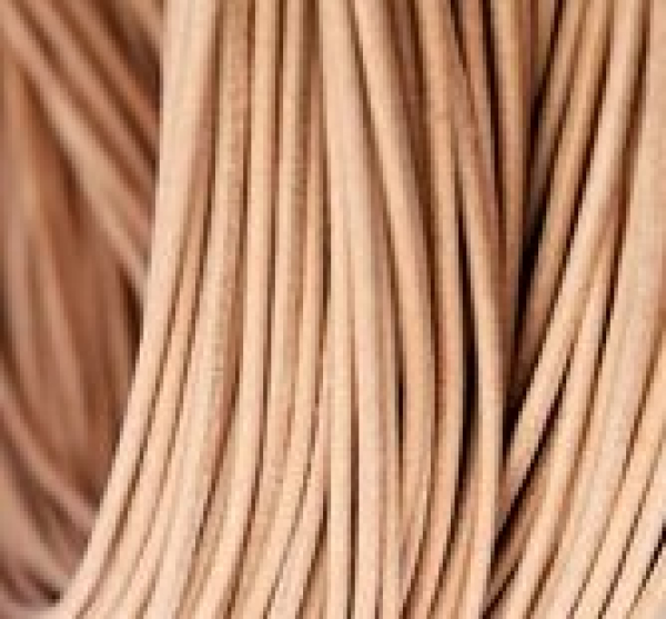 Lederband, Rind, 2mm Natur Stück mit einem Meter