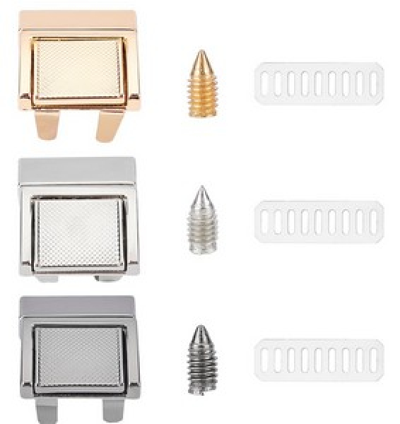 Taschenverschluss, Twist-Lock, Schnappverschluss, goldfarben