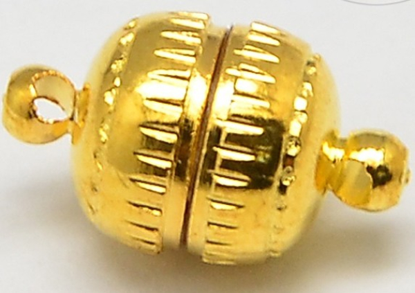 Magnetverschluss (0312-10-GF) 8mm Kugel goldfarbig
