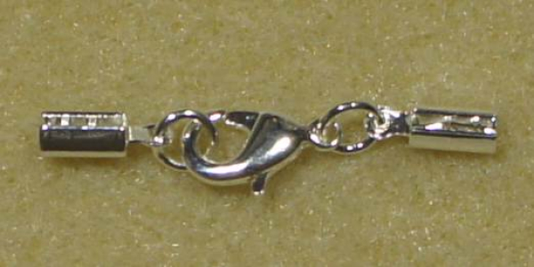 Karabiner (0316-04-SF) mit Endkappe  silberfarben