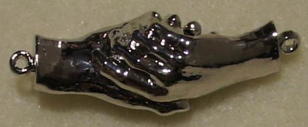 Magnetverschluss (0323-98) Hände rhodiniert