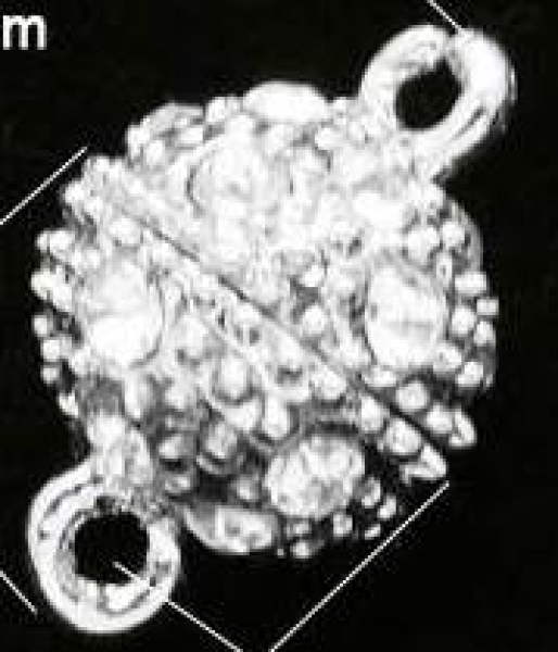 Magnetverschluss (0324-12-Cry-SF) mit Strass 12mm silberf.