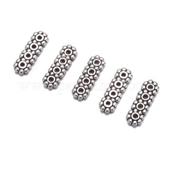 Abstandshalter 13x4,5mm 4 Löcher Antiksilber
