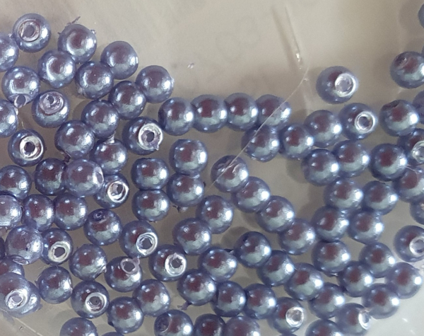 Wachsperle 2mm blau 120 St.