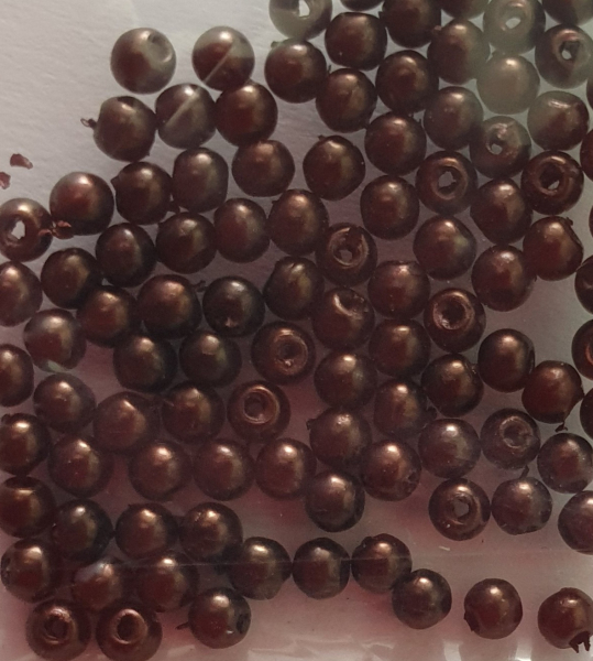 Wachsperle 2mm dunkelbraun 120 St.