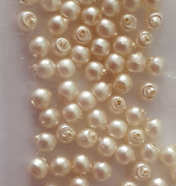 Wachsperle 4mm elfenbein ca230g,