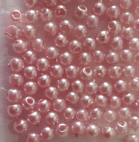 Wachsperle 6mm hellrosa 60 St.