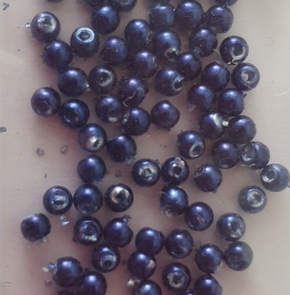 Wachsperle 8mm blau 32 St.