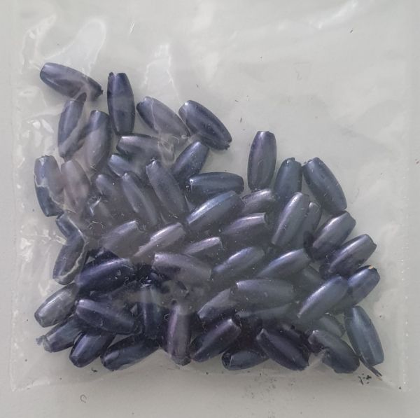 Wachsoliven 6x3mm dunkelblau 70 St.