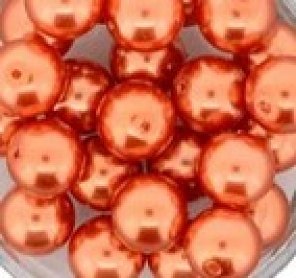 Glaswachsperle 8mm Orange 60 St.