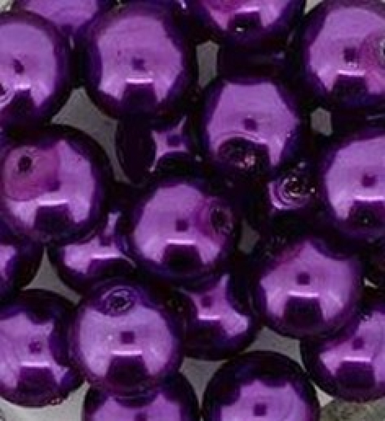 Glaswachsperle 8mm Lila 60 St.