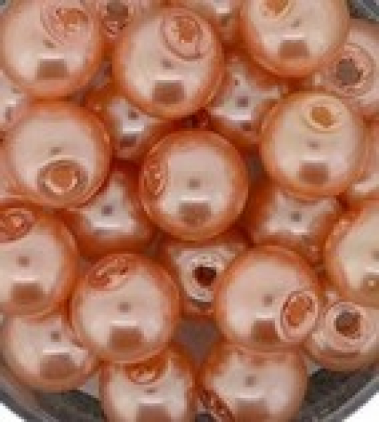 Glas-Wachsperle 10mm apricot 20 St.