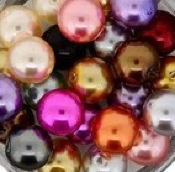 Glas-Wachsperle 10mm Mix 20 St.