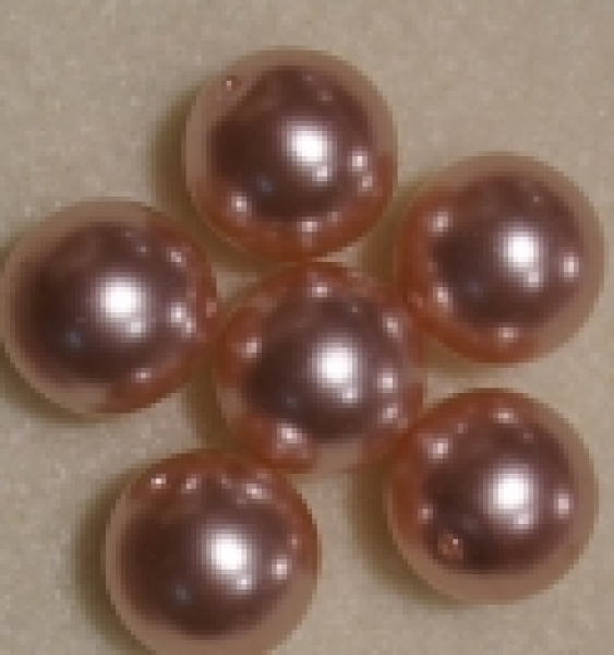 Glaswachsperle 12mm Altrosa 15 St.