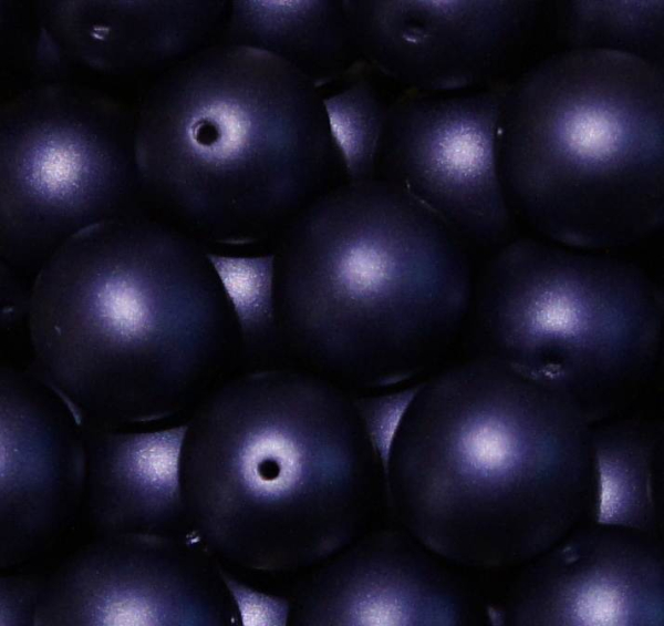 Glaswachsperle 12mm Cobalt Frost 15 St.