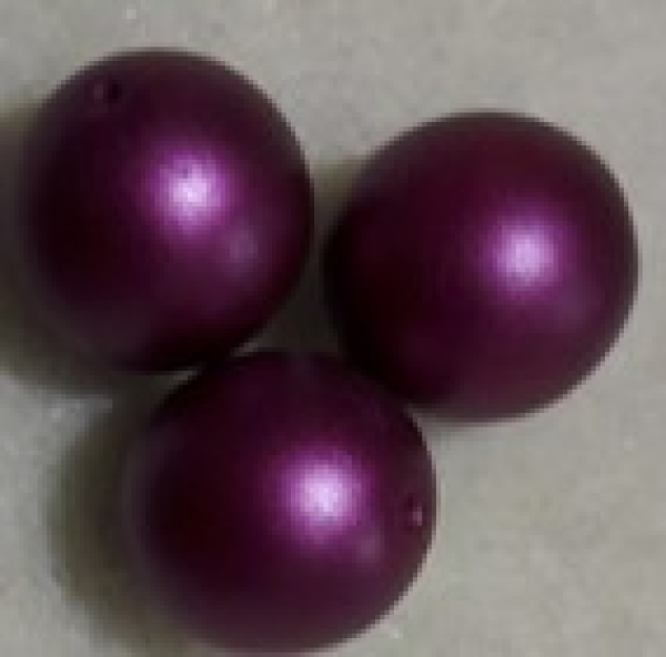 Glaswachsperle 12mm Purple 15 St.