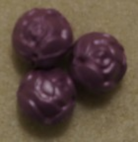 Glaswachsperle Rose, 10mm Grape 120 St