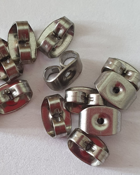 Flügel für Ohrstecker Edelstahl Paar 10 Paar