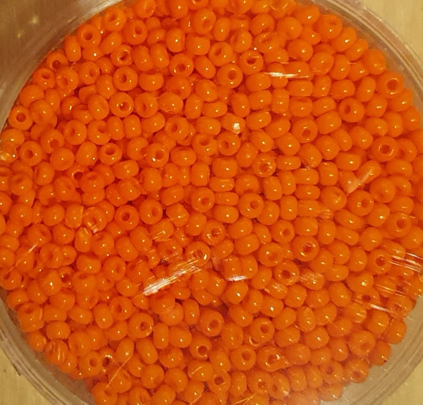 Rocailles 2,0 mm opak d-orange 17g