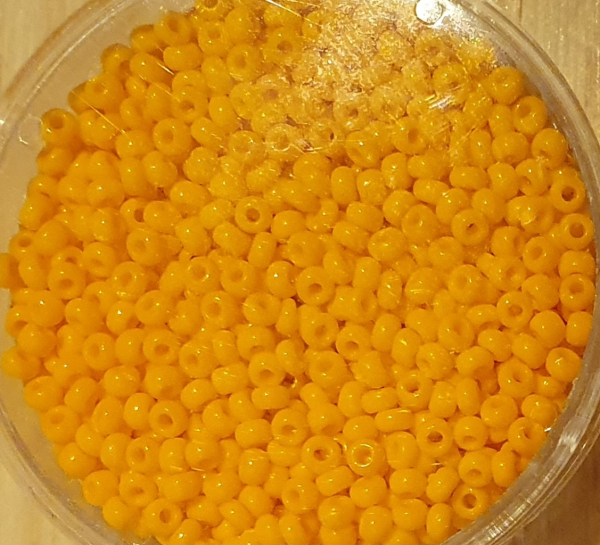 Rocailles 2,2 mm opak hellorange  17g