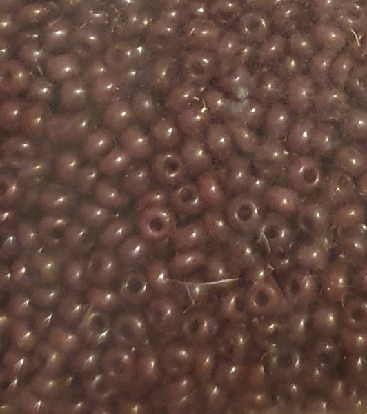 Rocailles 2,2 mm opak braun 17g