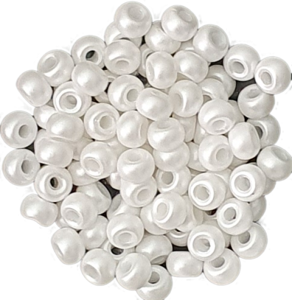 Rocailles 5,5mm Pastel White 100St