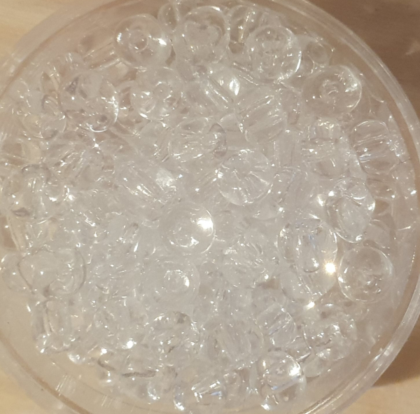 Rocailles 5,0 mm transp kristall 250g