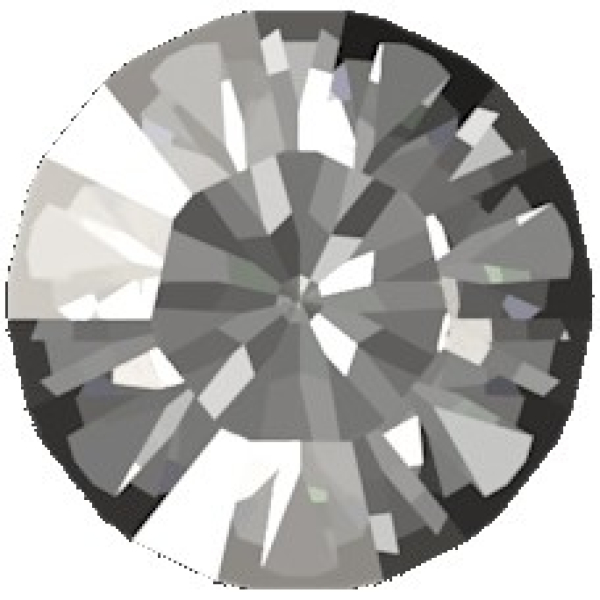 Swarovski Chaton SS39 Crystal Satin gef