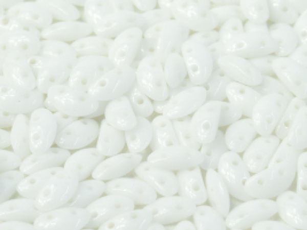 Mobyduo 3x8mm Chalk White 25 St.