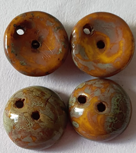 Piggy Bead 4x8mm Limon Travertin 120 St.