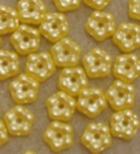 Glasperle Blüte Spacer 5mm Sunflower 1000 St.