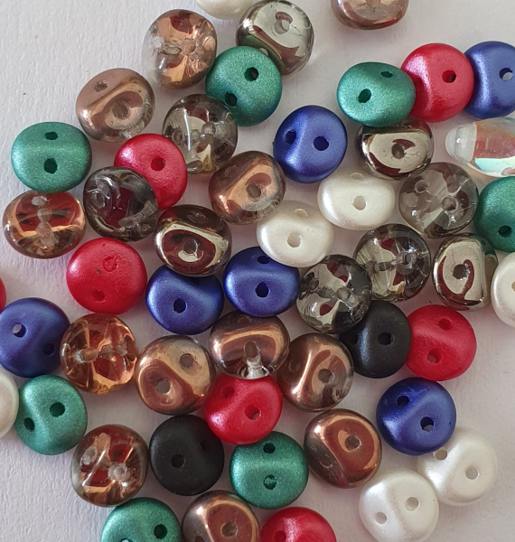 Glasperle Es-O 5mm Mix 100St